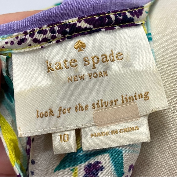 Sz 10 Kate Spade Silk Dress - Picture 4 of 16
